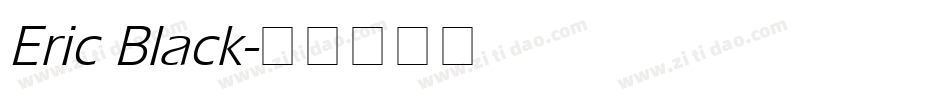 Eric Black字体转换